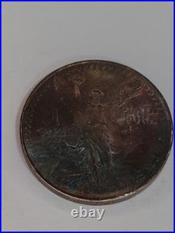 1985 1 OZ Mexican Libertad Coin. 999 Silver Onza TONING Coin 1985 1 OZ Mexican Libertad Coin. 999 Silver Onza TONING Coin