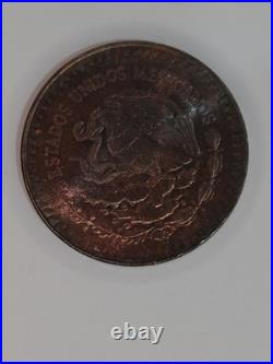 1985 1 OZ Mexican Libertad Coin. 999 Silver Onza TONING Coin 1985 1 OZ Mexican Libertad Coin. 999 Silver Onza TONING Coin