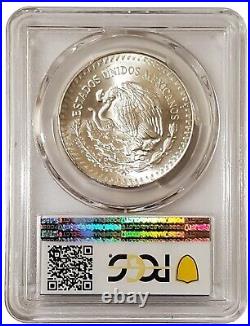 1985 MEXICAN LIBERTAD PCGS MS67 Gold Shield 1 Oz Silver Coin