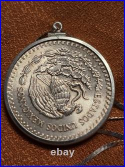 1985 Mexican Silver Libertad Necklace Vintage Mounting Angel of Independence 1985 Mexican Silver Libertad Necklace Vintage Mounting Angel of Independence