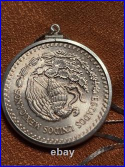 1985 Mexican Silver Libertad Necklace Vintage Mounting Angel of Independence 1985 Mexican Silver Libertad Necklace Vintage Mounting Angel of Independence