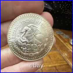 1985 Mexico 1 Onza Libertad. 999 Fine Silver 1 oz Coin BU/UNC Beautiful Toning