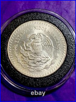 1985 Mexico 1 Oz Silver Libertad 1 Onza. 999 Silver Beautiful, Uncirculated Nice