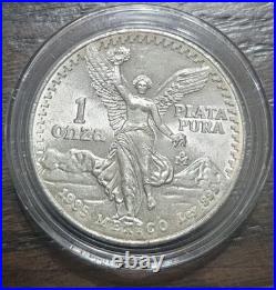 1985 Mexico 1 Oz Silver Libertad 1 Onza. 999 Uncirculated