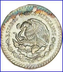1985 Mexico 1 oz Silver Libertad BU Monster toned Rainbow 1985 Mexico 1 oz Silver Libertad BU Monster toned Rainbow