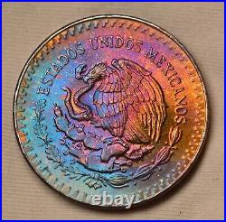 1985 Mexico Libertad Onza Mexican Mint. 999 SILVER MONSTER TONED