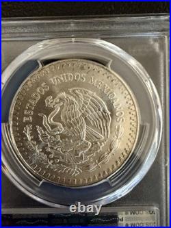 1985 Mo Mexico 1 Onza. 999 Fine Silver Libertad Coin PCGS Graded MS67