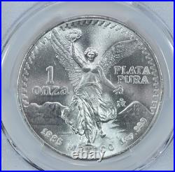 1985 Mo Mexico 1 Onza Silver Libertad MS68 PCGS Blue Label