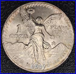 1985 Mo Mexico Libertad Onza 1 oz. 999 Silver