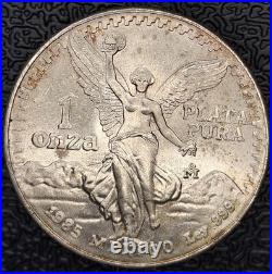 1985 Mo Mexico Libertad Onza 1 oz. 999 Silver