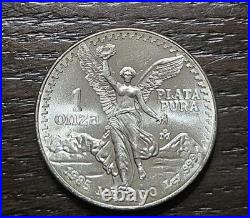 1985 Mo Mexico Libertad Onza 1 oz. 999 Silver Bright Original Luster