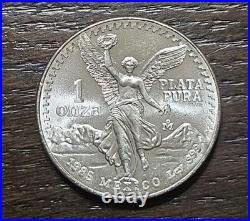 1985 Mo Mexico Libertad Onza 1 oz. 999 Silver Bright Original Luster