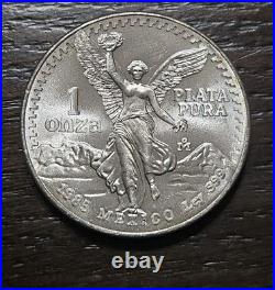 1985 Mo Mexico Libertad Onza 1 oz. 999 Silver Bright Original Luster