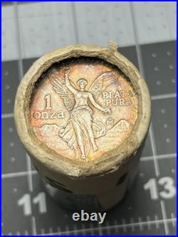 1985 Mo Mexico Libertad Onza 1 oz. 999 Silver Mint Sealed Roll 20 Coins Q2558
