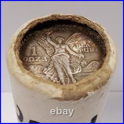 1985 Mo Mexico Libertad Onza 1 oz. 999 Silver Mint Sealed Roll 20 Coins Q2558 1985 Mo Mexico Libertad Onza 1 oz. 999 Silver Mint Sealed Roll 20 Coins Q2558