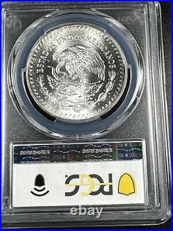 1985-Mo Onza Libertad 1 Oz Silver Mexico PCGS MS67 Graded Bright Coin. 999