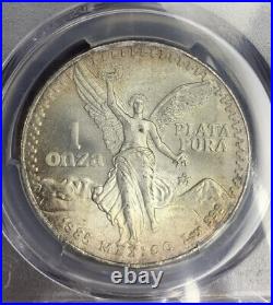 1985-Mo PCGS MS67 Mexican Libertad Silver Onza 1oz Mexico Toned