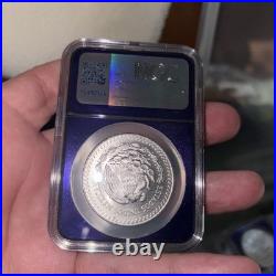 1985Mexico Silver 1oz Libertad MS67 NGC Purple Core Bert