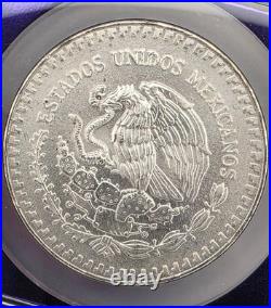 1985Mo Mexico 1 Onza Silver Libertad NGC MS65.999 Plata Pura 1 oz Silver Coin