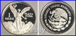 1986 1 oz. 999 Fine Silver Libertad Proof with Box 30K Mintage 1986 1 oz. 999 Fine Silver Libertad Proof with Box 30K Mintage