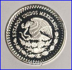 1986 1 oz. 999 Fine Silver Libertad Proof with Box 30K Mintage 1986 1 oz. 999 Fine Silver Libertad Proof with Box 30K Mintage