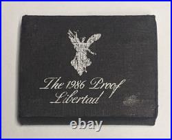 1986 1 oz. 999 Fine Silver Libertad Proof with Box 30K Mintage 1986 1 oz. 999 Fine Silver Libertad Proof with Box 30K Mintage