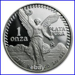 1986 Mexico 1 oz Silver Libertad Proof (with Box & COA)