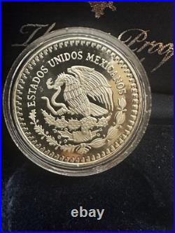 1986 Mexico 1 oz Silver Libertad Proof (withBox & COA) OGP Low Mintage #22038