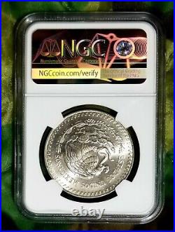 1986 Mexico Libertad Graded NGC MS65 & (1) 1986 BU Silver Plata 2 Coin Lot
