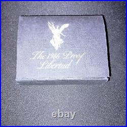 1986 Mexico Libertad Proof 1oz Silver OGP 15249 COA & Sleeve. 999 Fine Silver