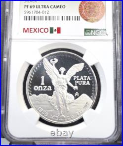1986 Mexico Silver 1 Onza Libertad Ngc Pf 69 Ultra Cameo Gem Proof Rare 1 Oz