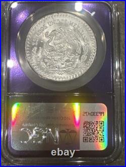 1986 Mo Mexico 1 Onza Silver Libertad NGC MS66 Purple Core