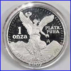 1986-Mo Proof Mexico 1 oz Silver Libertad Onza