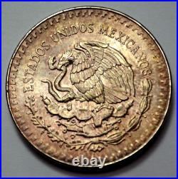 1986 UNC 1 Oz 999 SILVER MEXICO Libertad Pura Plata UNC Nat. Toning Coin Round
