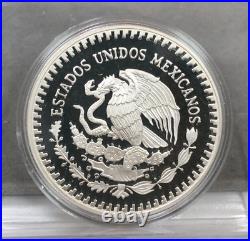 1987 MEXICO PROOF Libertad 1oz 999 Silver Coin MISSING FEATHERS Variety