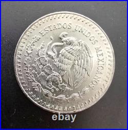 1987 Mexico 1 Onza Libertad. 999 Fine Silver BU/UNC Natural Toning