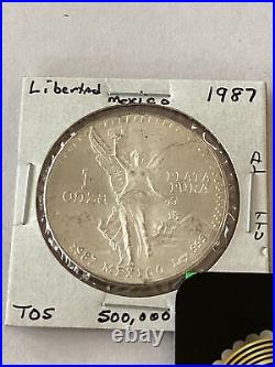 1987 Mexico 1 oz Silver Onza / Libertad