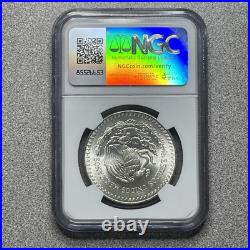 1987 Mexico Silver Libertad 1 Onza Ngc Ms 65 Scarce Doubled Die Gem Bu 1 Oz