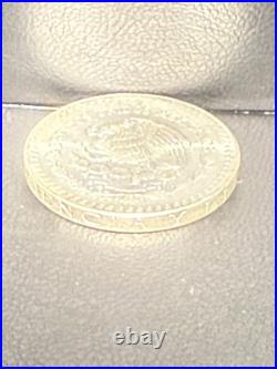 1987 Mo Edge Lettering Silver 1 oz Libertad Onza Mexico Coin