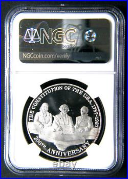 1987 Mo Mexico 1 Onza Silver US Constitution PF67 UCAM NGC