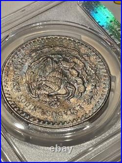 1988 Onza PCGS MS65 Mexico 1 oz Silver Libertad Reverse Toner