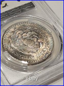 1988 Onza PCGS MS65 Mexico 1 oz Silver Libertad Reverse Toner