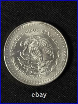 1989 MEXICO, MEXICAN NO DOT 999 Fine Silver Libertad Ounce Oz