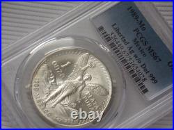 1989-MO PCGS MS67 Oz. 999 SILVER LIBERTAD Without Dot in Fineness
