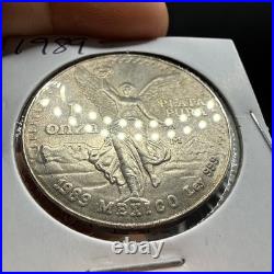 1989 Mo MEXICO Silver 1 oz BU UNC Libertad Onza Coin