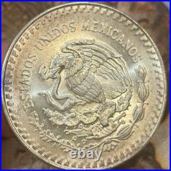 1989 Mo Silver 1 oz Libertad Onza Mexico Coin Toned Blast White GLOSSY NO DOT