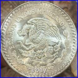 1989 Mo Silver 1 oz Libertad Onza Mexico Coin Toned Blast White GLOSSY NO DOT