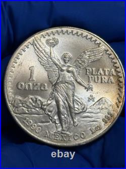 1990 Mexico Libertad 1oz with Nice Toning 1 Onza Silver 1990 Mexico Libertad 1oz with Nice Toning 1 Onza Silver