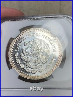 1990-Mo Mexico Proof Silver Libertad 1oz Silver Coin NGC PF 63 Ultra Cameo