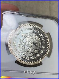 1990-Mo Mexico Proof Silver Libertad 1oz Silver Coin NGC PF 63 Ultra Cameo